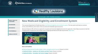 New Medicaid Eligibility and Enrollment System | Department of ...
