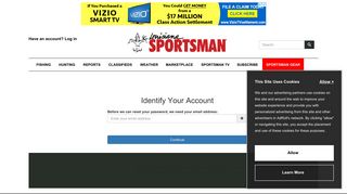 Identify Your Account - Louisiana Sportsman User, LA