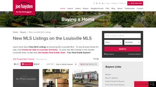 New MLS Listings | Louisville MLS | Joe Hayden Realtor - Your Real ...