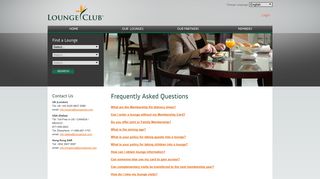 LOUNGE CLUB™ - Frequently Asked Questions