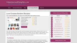 Love Crosses Borders Reviews | Best Online Interracial Dating Sites