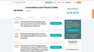 Loveculture.com Coupons - Save with Feb. 2019 Promotions, Deals