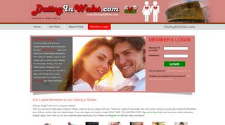 Login to Dating in Wales and start chatting