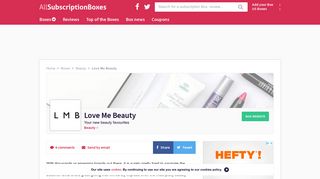 Love Me Beauty | All Subscription Boxes UK