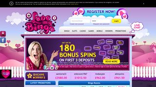 Lovemy Bingo - Best No Deposit Bingo Online 300% Bingo Bonus on ...