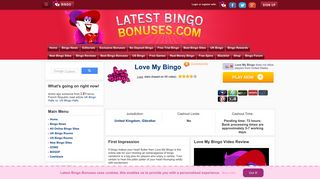Love My Bingo - Latest Bingo Bonuses