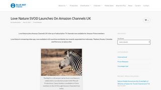 Love Nature SVOD Launches On Amazon Channels UK | Blue Ant ...