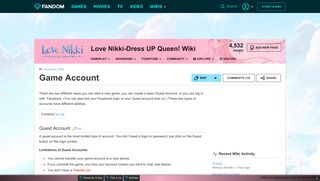 Game Account | Love Nikki-Dress UP Queen! Wiki | FANDOM ...