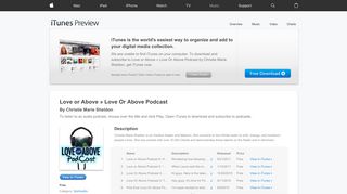 Love or Above » Love Or Above Podcast by Christie Marie Sheldon on ...