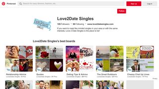 Love2Date Singles (love2date) on Pinterest