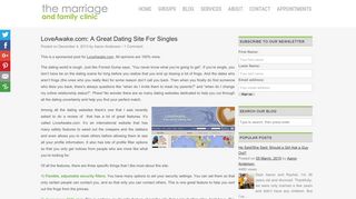 LoveAwake.com: A Great Dating Site For Singles - The Marriage and ...