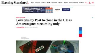 Lovefilm by Post to close in the UK as Amazon goes streaming only ...