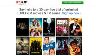 LOVEFiLM Free Trial - Start your Free Trial with LOVEFiLM.com