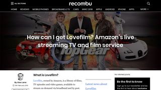 How can I get Lovefilm? Amazon's live streaming TV and film service ...