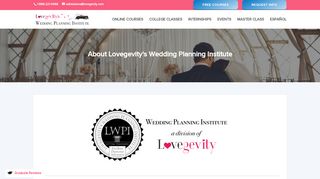 About Lovegevity's Wedding Planning Institute