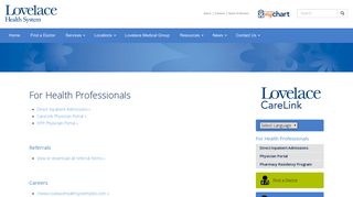 For Health Professionals | Lovelace Health System in New Mexico