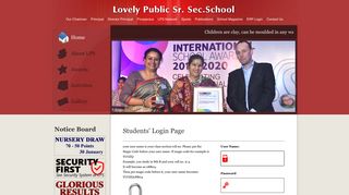 Students' Login Page - Lovely Public School...