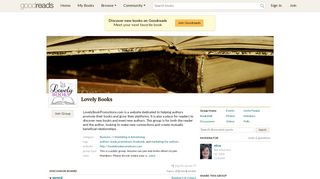 Lovely Books Group (68 Members) - Goodreads