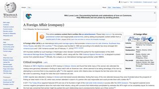 A Foreign Affair (company) - Wikipedia