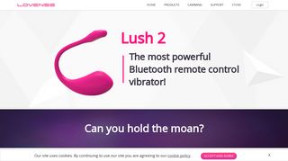 Let him control you… From ANYWHERE! Lush 2 by LOVENSE