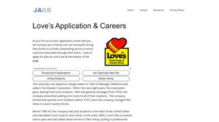 Love's Application - Love's Careers - (APPLY NOW)
