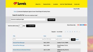 Lovescom Employee Login - Loves Travel Stops & Country Store Jobs
