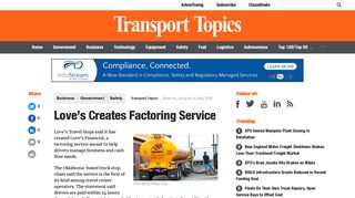 Love's Creates Factoring Service - Transport Topics