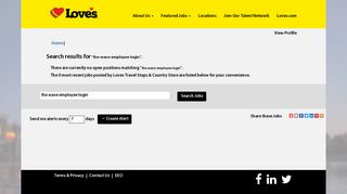The Wave Employee Login - Loves Travel Stops ... - Jobs at Love's