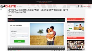 LoveSwans.com Login Page - Learn How To Sign In To LoveSwans.com