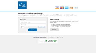 The Lovett Group | Online Monthly Payments - ClickPay