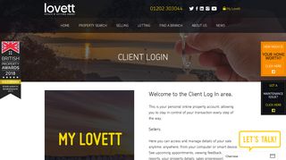 Client Login – Lovett International Lovett International