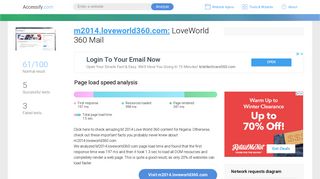 Access m2014.loveworld360.com. LoveWorld 360 Mail