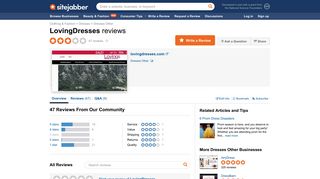 LovingDresses Reviews - 46 Reviews of Lovingdresses.com | Sitejabber