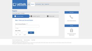 Register - Latitude Low Rate Mastercard Online Service Centre