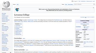 Lowanna College - Wikipedia