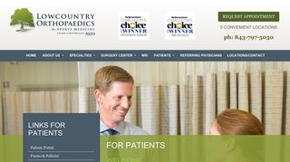 FOR PATIENTS – Lowcountry Orthopaedics