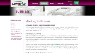 eBanking for Business - Lowell Five Bank