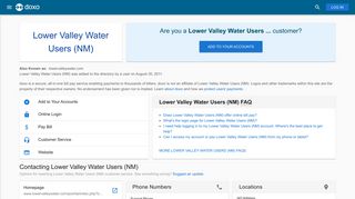 Lower Valley Water Users (NM): Login, Bill Pay, Customer Service and ...