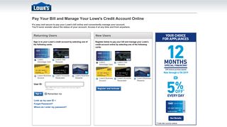 Credit Services at Lowe's: Consumer, Business, Credit Cards