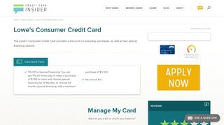 Lowe's Consumer Credit Card - Credit Card Insider