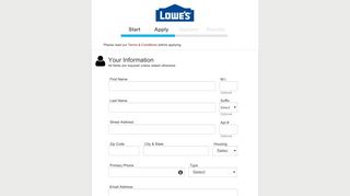 LOWES - Apply for the LOWES Credit Card - Synchrony