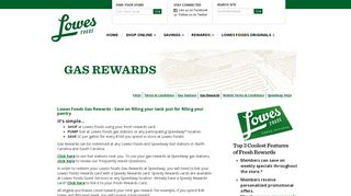 Gas Rewards | Lowes Foods