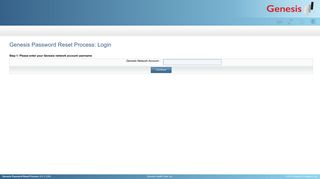 Genesis Password Reset Process: Login - Genesis HealthCare