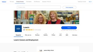 Lowe's Careers and Employment | Indeed.com