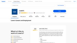 Lowe's Careers and Employment | Indeed.com