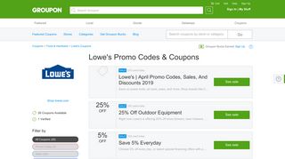 Lowe's Coupons, Promo Codes & Deals 2019 - Groupon