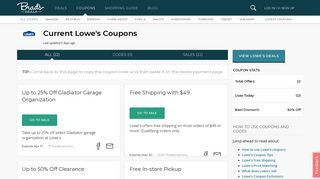 28 Lowe's Coupons and Promo Codes You Can Use in ... - Brad's Deals