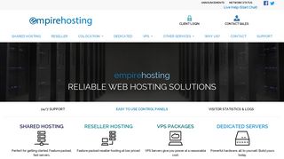 Empire Hosting: Web Hosting Services, Shared & Reseller Hosting ...