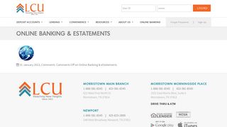 Lowland Credit Union | Online Banking & eStatements | Morristown ...