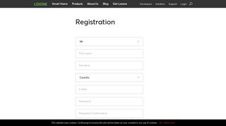 Registration - Loxone Smart Home Automation UK